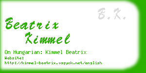beatrix kimmel business card